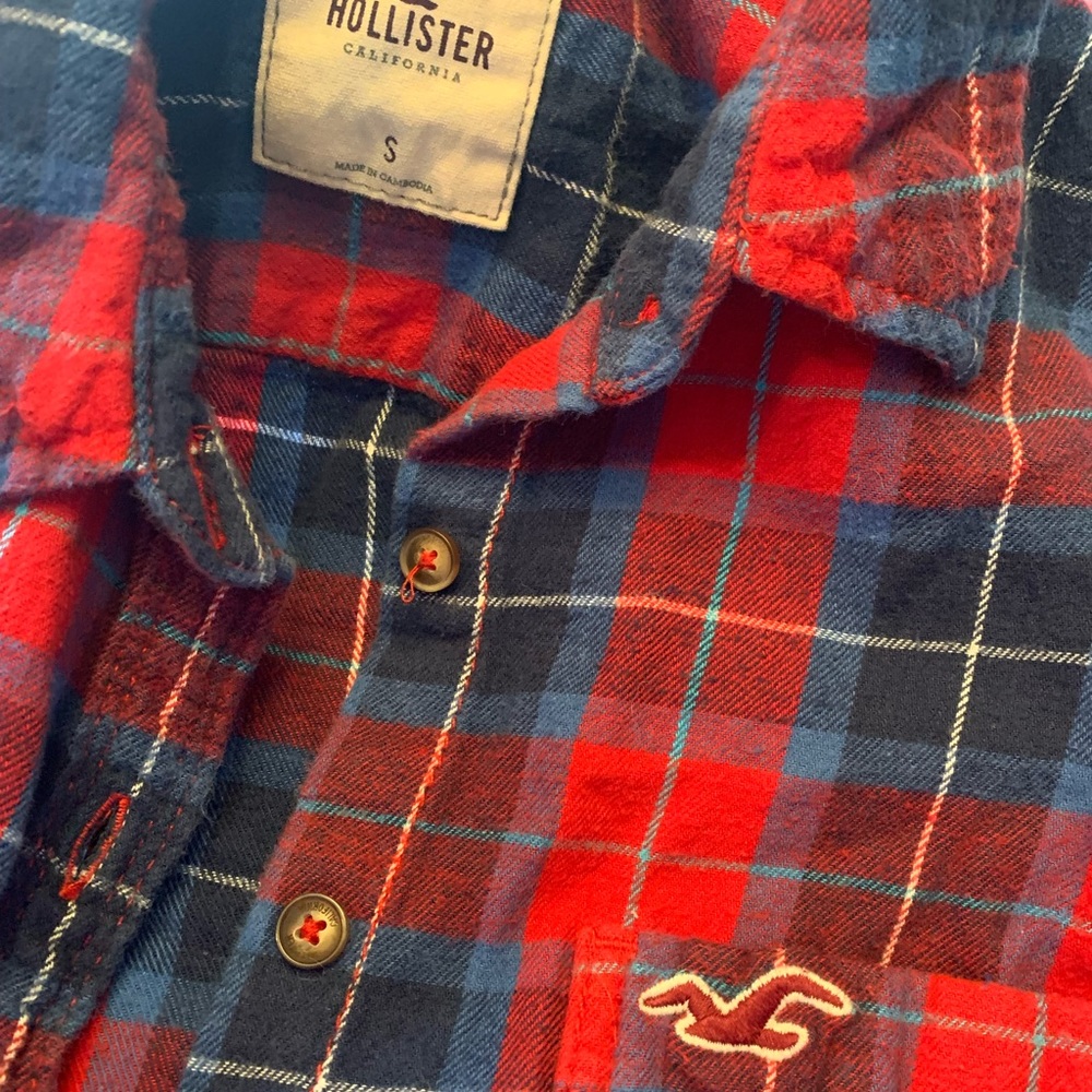 Womens S Hollister Flannel- fits more like XS